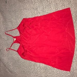 J. Crew Red Spaghetti Top